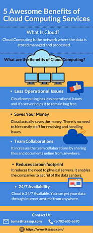 5 Awesome benefits of cloud computing services