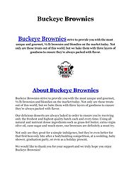 Buy Chocolate Buckeye Brownies online in United States