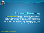 Get unique and amazing brownies from Buckeye Brownies