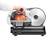Chefman Electric Deli & Food Slicer Machine for Home Use Slice Meat, Cheese, Bread, Fruit & Vegetables, Adjustable Th...