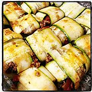 Fancy Zuchinni Rullups Stuffed with Meat | Kosher Recipes and Jewish Table Settings