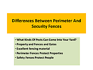 Differences Between Perimeter And Security Fences
