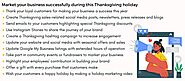 11 Key Thanksgiving Marketing Ideas for Businesses