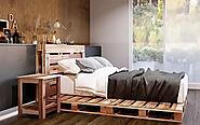 Giường pallet gỗ đep