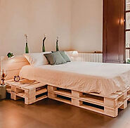 Cách làm giường Pallet gỗ cực kỳ cá tính - Nội Thất Phòng Ngủ