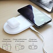 Dual Wireless Charger Pad QI Induction Charging 2 phones at the same t – Wireless520