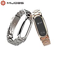 Screwless Stainless Steel Original Metal Strap For Xiaomi Mi Band 2 – ShoppySanta