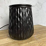 Black Ripple Ceramic Electric Wax Melter