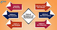 List of Members of Parliament for General Knowledge - DataFlair