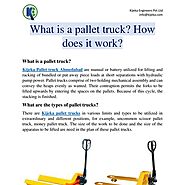 What is a pallet truck How does it work | Pearltrees