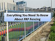 Select reasons choose FRP fencing over other types