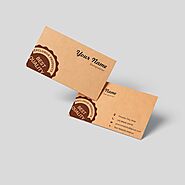 Business cards kraft paper
