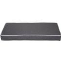 Box Top Piano Bench Cushion, 2-inches Thick, 14 inch X 30 inch, Black