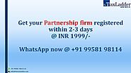 Online Registration of Partnership Firm | TaxLadder