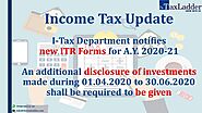 Income Tax Update - TaxLadder