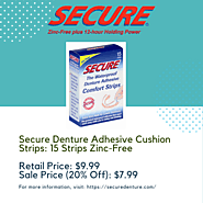 Secure Lower Denture Cushions Strips
