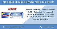 The Waterproof Denture Adhesive Cream
