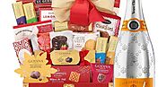 Veuve Clicquot Rich Champagne And Golden Godiva Gift Basket