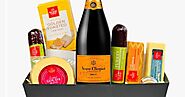 Birthday Gift Basket with Veuve Clicquot Champagne
