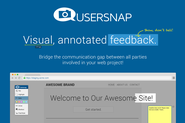 Usersnap: Visual feedback and bug reporting for web projects.