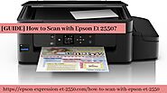[GUIDE] How to Scan with Epson Et 2550?