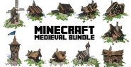 Medieval Building Bundle Map 1.7.10 and 1.7.2