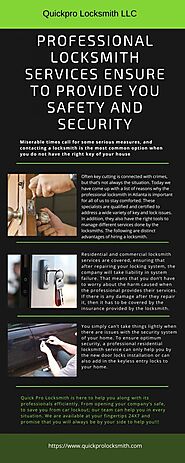 Upload Stars - Professional Locksmith Services Ensure to Provide you Safety and Security