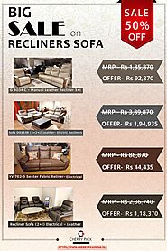 Big Recliner Sofa Chair Offer - Flat 50% Off