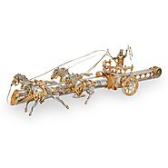 Yossi Swed Gilt Silver Chariot and Dagge | Auction Daily
