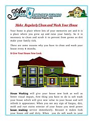 Make Regularly Clean and Wash Your House