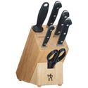 International Classic Forged 7-piece Stainless-Steel Knife Set with Block - products - Ramblings And Musings