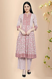 Nilave Block Print Kurta