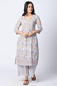 Komal Jaal Kurta With Komal Palazzo