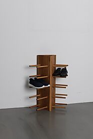 A wooden shoe rack (holz schuhregal) is perfect for any home!