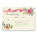 Sweet watercolor flowers with banner personalized