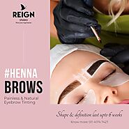 Henna Brows Cost and Stability, Eyebrow Tinting Elleebana by Reign Studios India