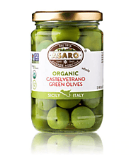 Organic Castelvetrano Green Olives Whole, by Asaro Farm 6 oz | Premium Italian Food at Home