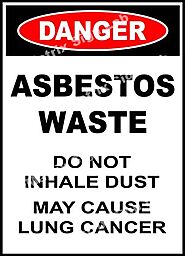 Danger - Asbestos Waste Do Not Inhale Dust May Cause Lung Cancer Sign and Images in India with Online Shopping Website.