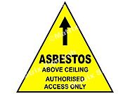 Asbestos Above Ceiling Authorised Access Only Sign and Images in India with Online Shopping Website.