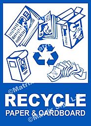 Recycle - Paper And Cardboard Sign and Images in India with Online Shopping Website.