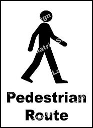 Pedestrian Route Sign and Images in India with Online Shopping Website.