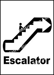 Escalator Sign and Images in India with Online Shopping Website.