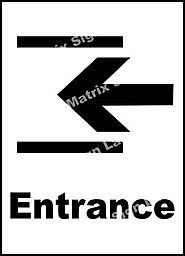 Entrance Left Sign and Images in India with Online Shopping Website.