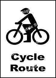Cycle Route Sign and Images in India with Online Shopping Website.