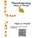 Thanksgiving QR Code True or False Cards