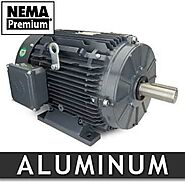2 HP Three Phase Aluminum Motor - Frame: 145T - RPM: 3600