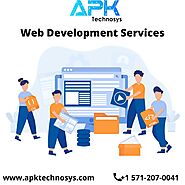 Ostentatious web development services by APK Technosys.