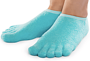 NatraCure 5-Toe Moisturizing Gel Socks