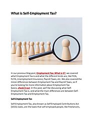 What Is Self- Employment Tax?