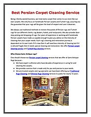 Best Persian Carpet Cleaning Service